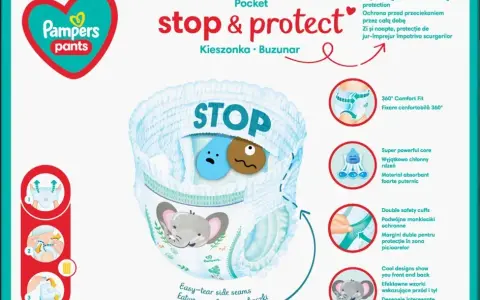 Pasek z tyłu Pampers Pants – po co go używać przy zmianie pieluch?