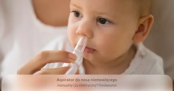 Delikatny aplikator do noska pomaga maluszkowi swobodnie oddychać.